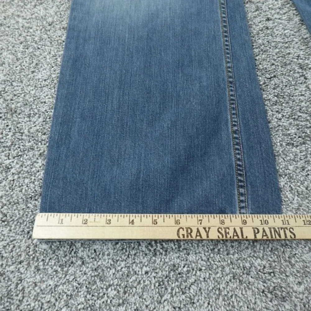 VTG Levis Jeans Mens 38X32 Dark Blue Denim Pants 567 Loose Boot Cut Western‎ Y2K